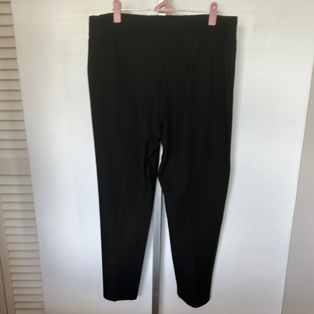 Eileen Fisher Black Straight Leg Trousers petite large - Picture 4 of 8